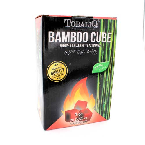 Bamboo Cube Shisha & Grillbriketts aus Bambus 1kg