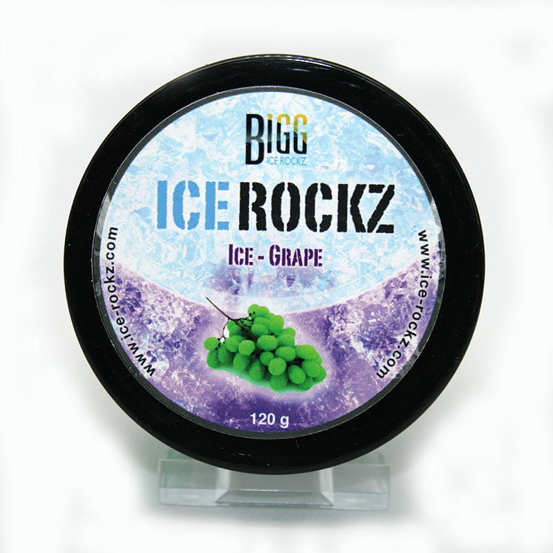 BIGG Ice Rockz Dampfsteine Ice-Grape 120g, ohne Nikotin