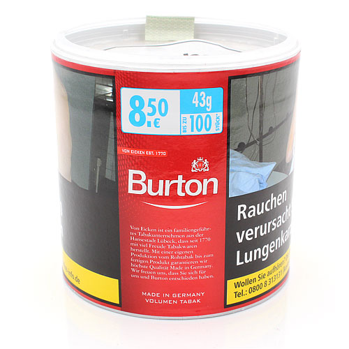 Burton Tabak Rot L 43g Dose Volumentabak
