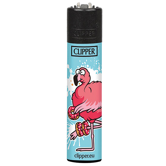 Clipper Feuerzeug Fat Animals Flamingo