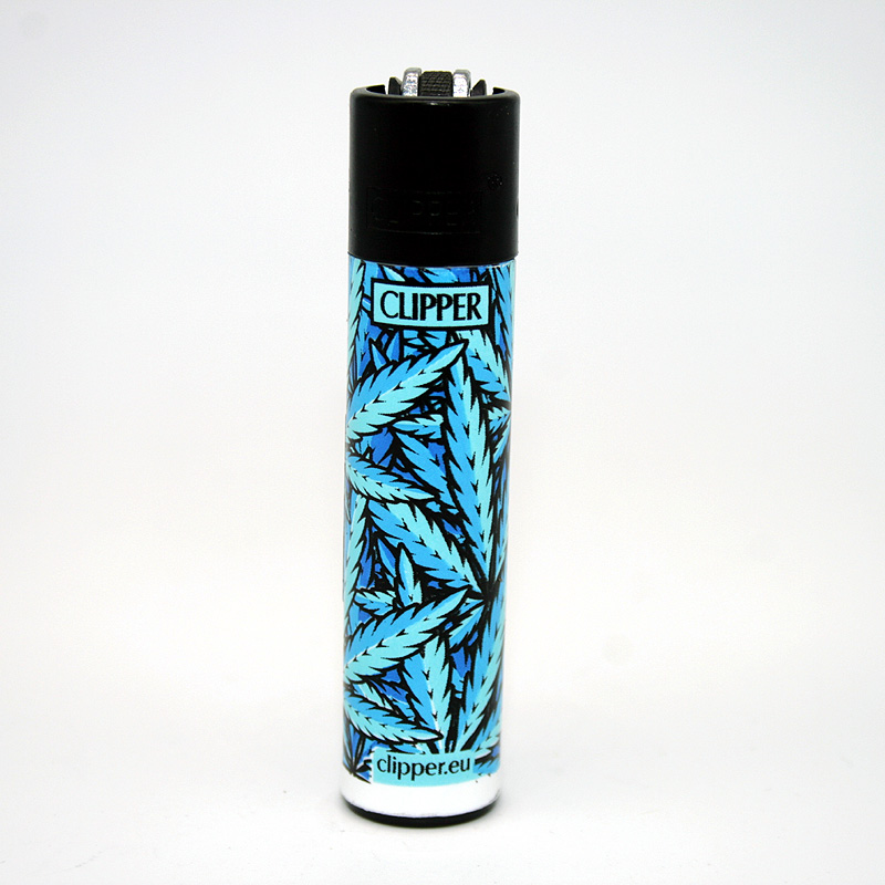 Clipper Feuerzeug Leaves blau