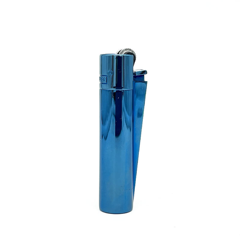 Clipper Feuerzeug Metall blau Deep Blue