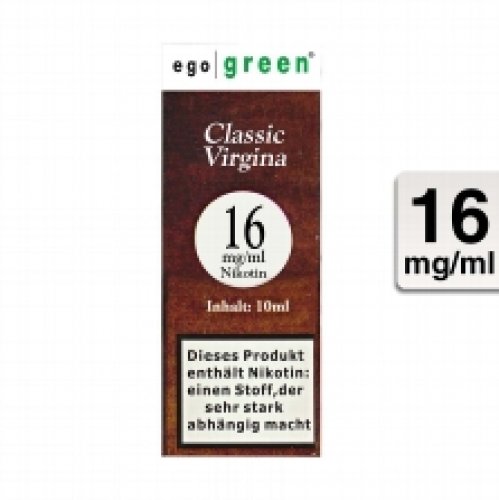 Ego Green Classic Virginia Tobacco 16mg Nikotin