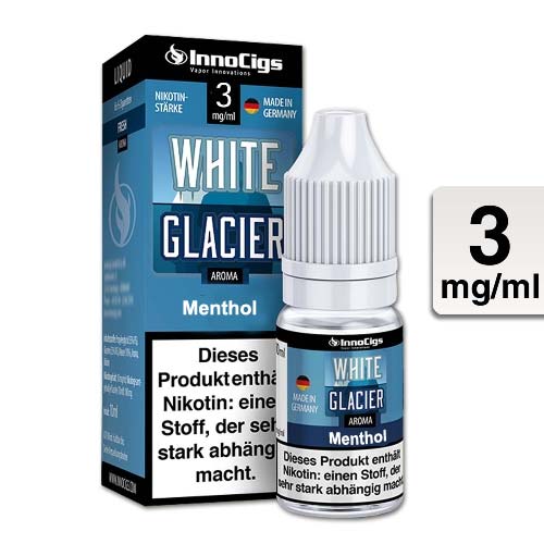 E-Liquid InnoCigs White Glacier Menthol 3mg Nikotin