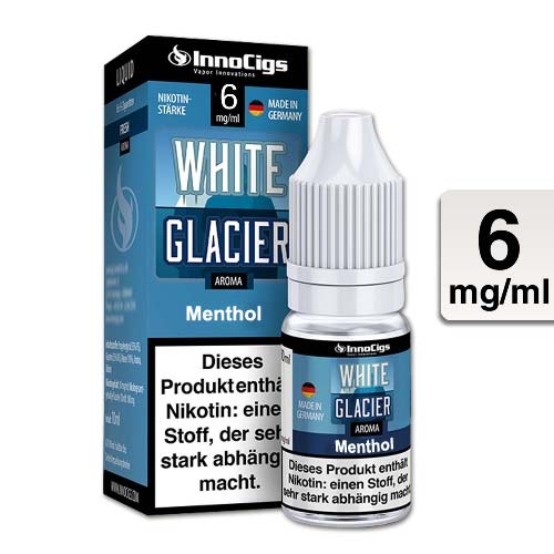 E-Liquid InnoCigs White Glacier Menthol 6mg Nikotin