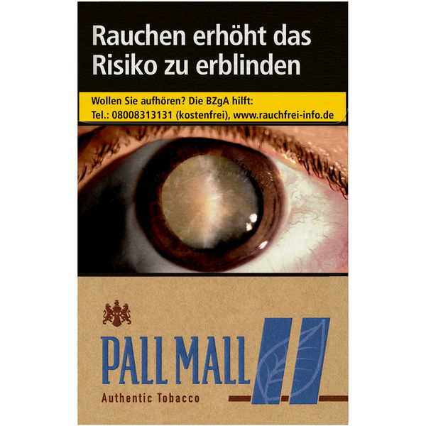 Pall Mall Authentic Blau XL ohne Zusätze (1x21) Zigaretten