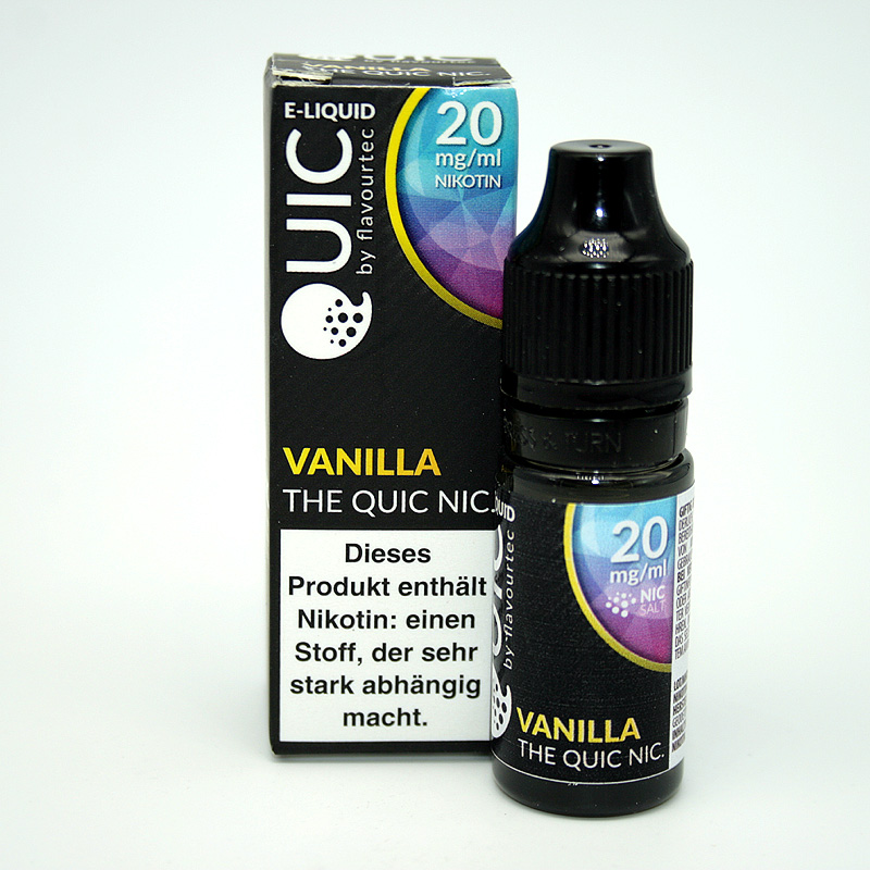 eLiquid Quic Nic Salt Vanilla 20mg Nikotin