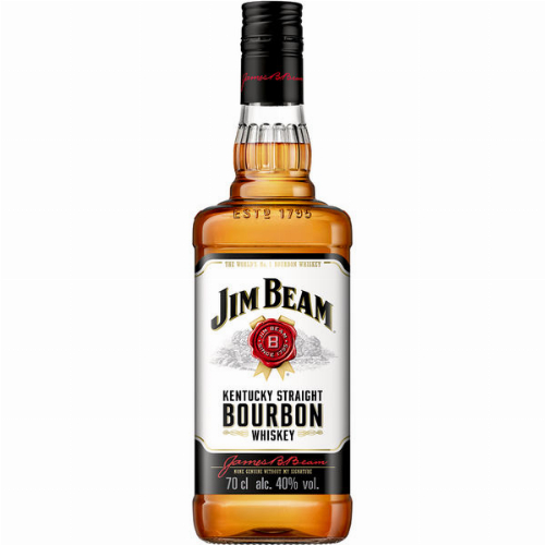 Jim Beam White Bourbon Whiskey Glas/EW 0,7 l 40% vol. Alkohol