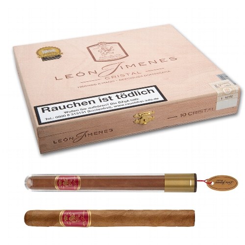 Leon Jimenes Cristal Tube 10 Stück Zigarren