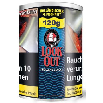 Look Out Tabak Holland Black Shag 120g Dose