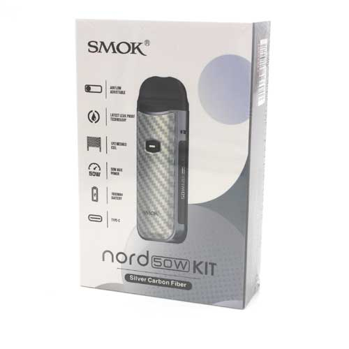Smok Nord 50w Kit Silver-Carbon E-Zigarette