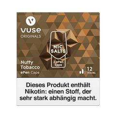 Vuse ePen Caps Nutty Tobacco Nic Salts 12mg Nikotin