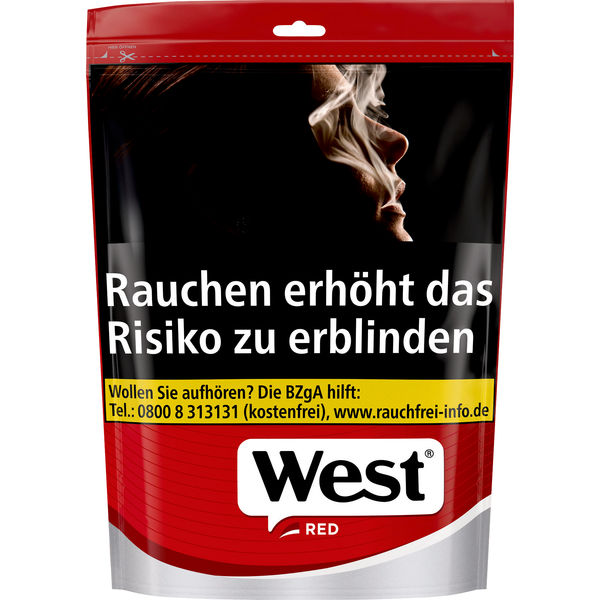 West Red Tabak 110g Beutel Volumentabak 