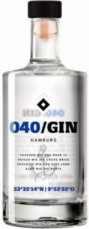 040 Gin Hamburg 0,5 l 40% Alkohol