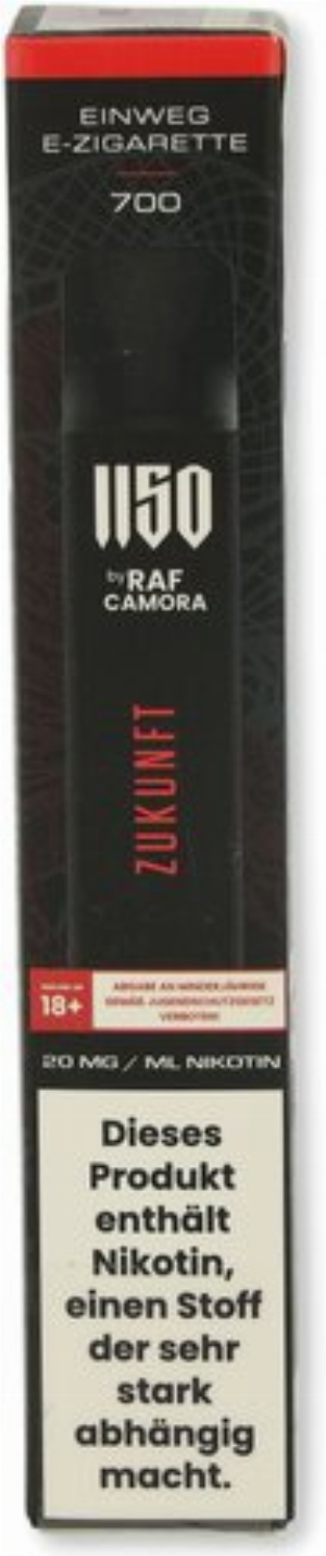 1150 RAF Camora Einweg E-Shisha Zukunft 20mg