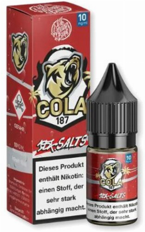 187 Salts Nikotinsalz Liquid Cola 187 10ml 10mg/ml