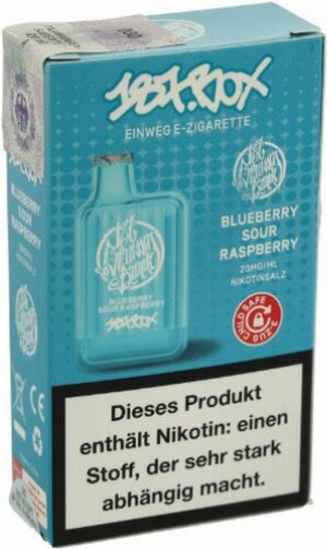 187 Strassenbande Box Blueberry Sour Raspberry Einweg E-Zigarette 20mg