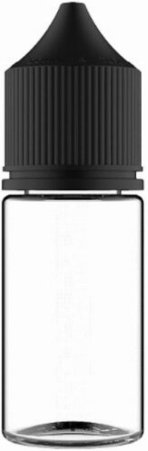 Chubby Gorilla 30ml E-Liquid Leerflasche - transparent-schwarz