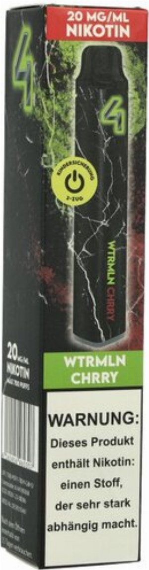 4 Vape Einweg E-Zigarette Watermelon Cherry 20mg
