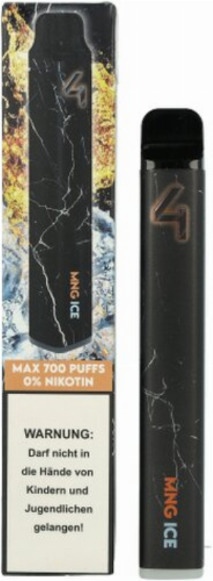 4 Vape Flave Mango, Ice Einweg E-Shisha 0 mg