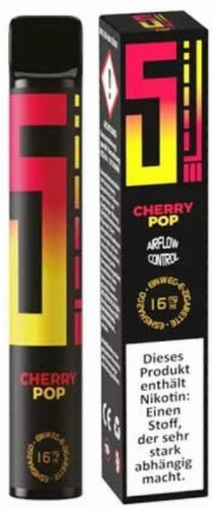 5EL Einweg E -Shisha Cherry Pop 16mg