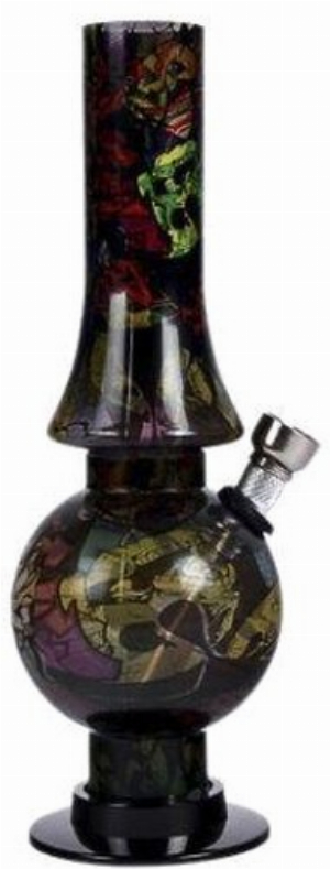 Acrylic Bong Grafitti Dunkel
