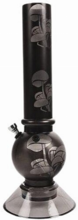 Acrylic Bong Mushroom Schwarz