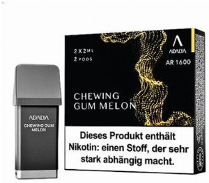 Adalya AR 1600 Prefilled Pod Chewing Gum Melon 2x2ml 12mg