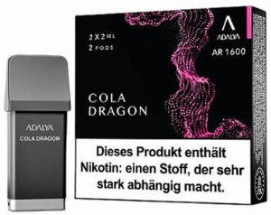 Adalya AR 1600 Prefilled Pod Cola Dragon 2x2ml 12mg