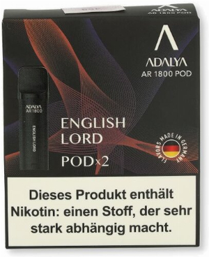Adalya AR 1600 Prefilled Pod English Lord 2x2ml 20mg