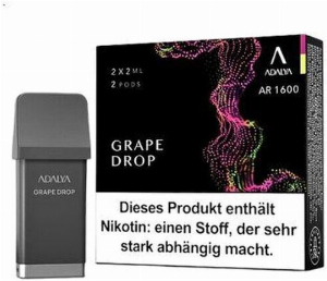 Adalya AR 1600 Prefilled Pod Grape Drop 2x2ml 12mg