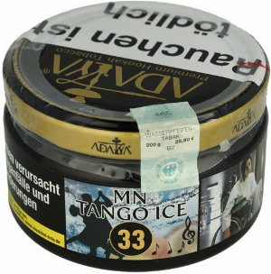 Adalya Mn Tango Ice 33 Wasserpfeifentabak 200g
