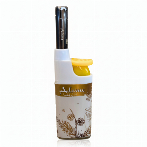 Adamo Mini Stabfeuerzeug Winter weiß/goldfarben 1v5