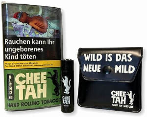 Aktion Chee Tah Tabak Grün + Clipper Feuerzeug + Taschenaschenbecher