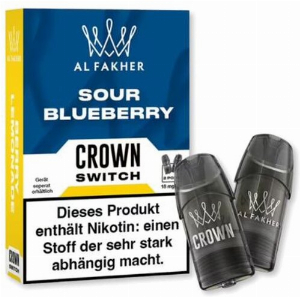 Al Fakher Crown Switch Pods Sour Blueberry 2x2ml 18mg