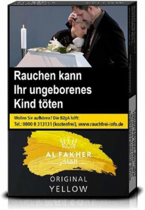 Al Fakher Tabak Yellow 25g Shisha Tabak