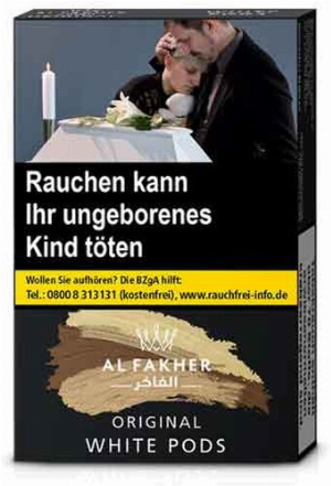 Al Fakher White Pods 25g Shisha Tabak