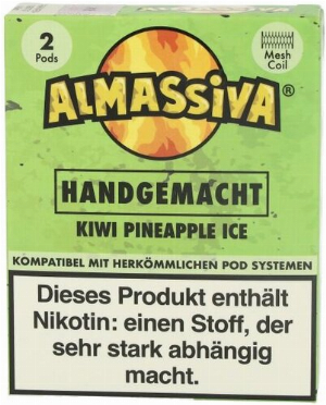 Al Massiva Handgemacht Prefilled Pod 2x2ml Kiwi Pineapple Ice 17mg