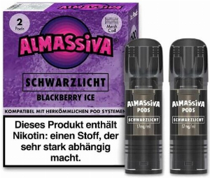 Al Massiva Schwarzlicht Prefilled Pod 2x2ml Blackberry Ice 17mg