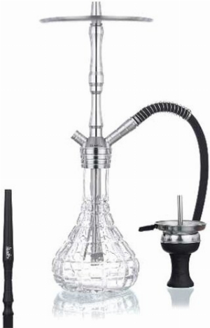 Aladin Shisha MVP470 Cube clear 1 Anschluss