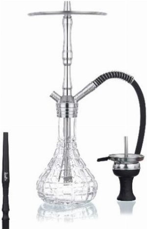 Aladin Shisha MVP470 Cube clear 1 Anschluss