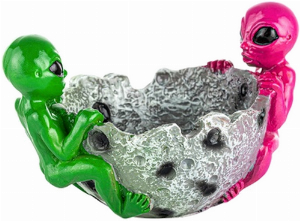 Aliens Meteorschale Keramik Aschenbecher Gesamtbr. 13cm, H 8cm