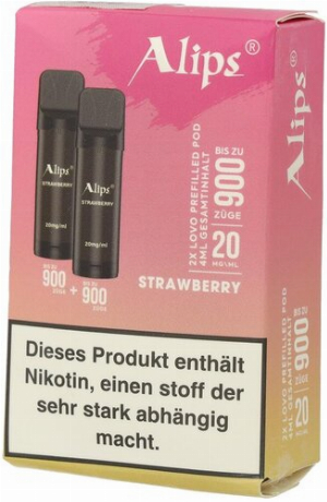 Alips Lovo Strawberry Prefilled Pods 2x2ml 20mg/ml