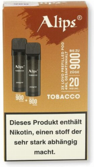 Alips Lovo Tobacco Prefilled Pods 2x2ml 20mg/ml