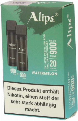 Alips Lovo Watermelon Prefilled Pods 2x2ml 20mg/ml