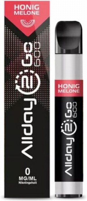 Allday 2 Go Einweg E-Zigarette Honigmelone Aroma 0mg