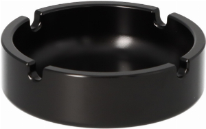 Aluminium Aschenbecher Schwarz Ø 10cm, H. 3cm