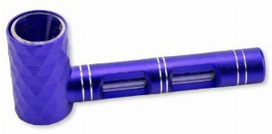 Aluminium Pfeife 11cm Blau