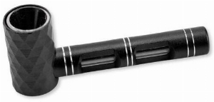 Aluminium Pfeife 11cm Schwarz