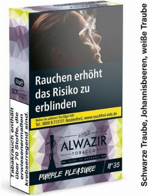 Alwazir Purple Pleasure No. 35 Shisha Tabak 50g